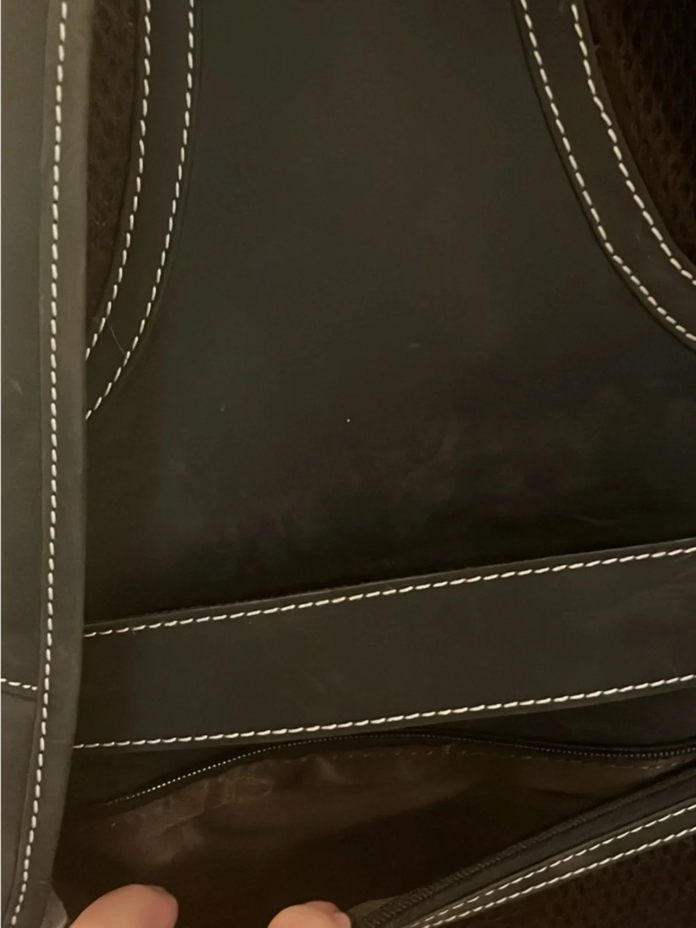 Brown Men's Backpack with Eagle Embossed Front